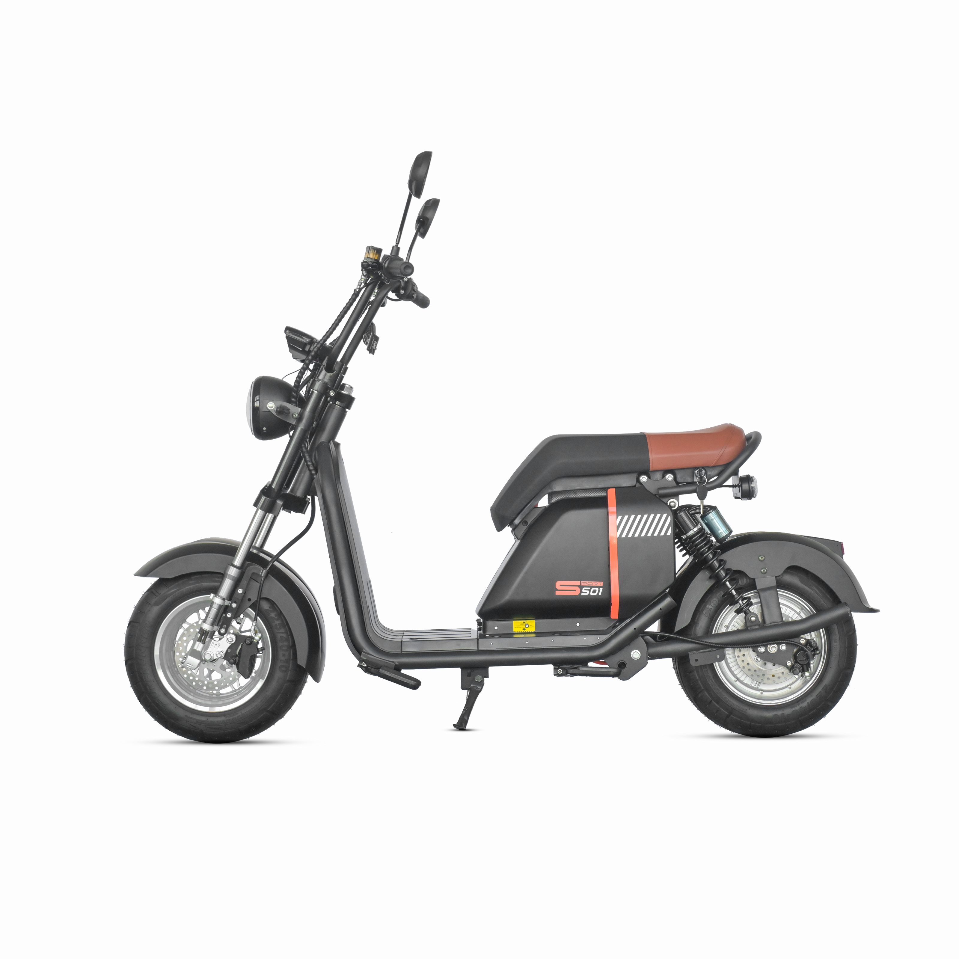 Electric Citycoco Scooter, 2000W Fat Tire Scooter, Harley Style Electric Bike, Road Electric Scooter